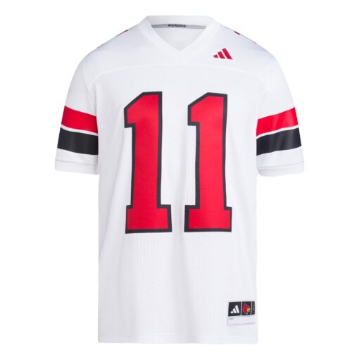 Jeff Brohm Louisville Cardinals Football Icon Premier Jersey – White, Limited Replica Fan Edition