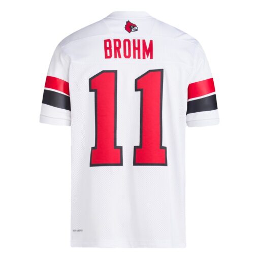 Jeff Brohm Louisville Cardinals Football Icon Premier Jersey – White, Limited Replica Fan Edition