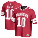 John Mateer Oklahoma Sooners GameDay Greats Unisex NIL Lightweight Football Player Jersey - Crimson, Limited Replica Fan Edition