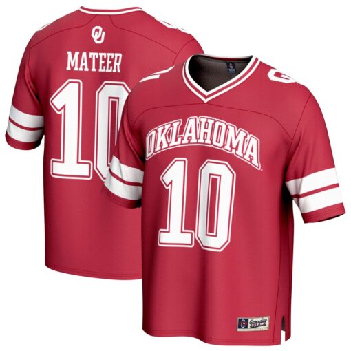 John Mateer Oklahoma Sooners GameDay Greats Unisex NIL Lightweight Football Player Jersey – Crimson, Limited Replica Fan Edition