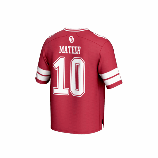 John Mateer Oklahoma Sooners GameDay Greats Unisex NIL Lightweight Football Player Jersey – Crimson, Limited Replica Fan Edition