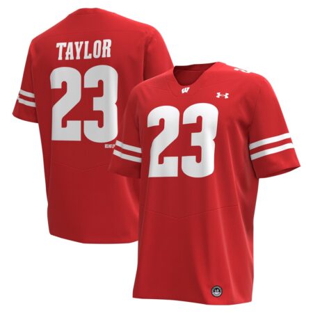 Jonathan Taylor Wisconsin Badgers Under Armour Replica Alumni Football Jersey – Red, Limited Replica Fan Edition