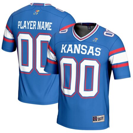 Kansas Jayhawks GameDay Greats NIL Pick-A-Player Football Jersey – Royal, Limited Replica Fan Edition