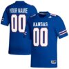 Kansas Jayhawks Replica Custom Football Jersey - Royal, Limited Replica Fan Edition