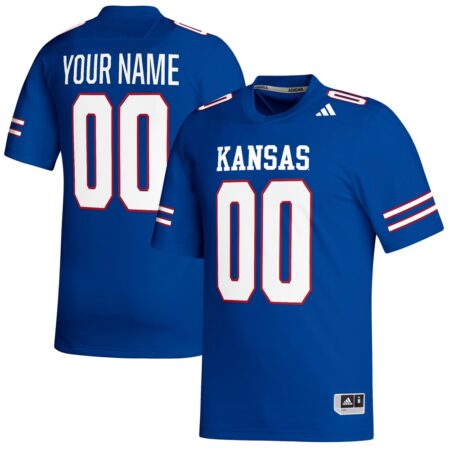 Kansas Jayhawks  Replica Custom Football Jersey – Royal, Limited Replica Fan Edition