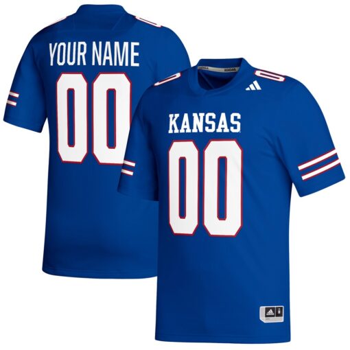 Kansas Jayhawks  Replica Custom Football Jersey – Royal, Limited Replica Fan Edition