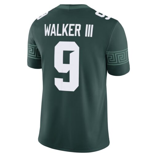 Kenneth Walker III Michigan State Spartans Nike Player Game Jersey – Green, Limited Replica Fan Edition