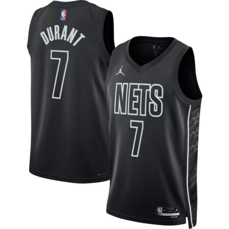 Kevin Durant Brooklyn Nets Jordan Brand Unisex Swingman Jersey – Statement Edition – Black, Limited Replica Fan Edition