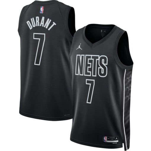 Kevin Durant Brooklyn Nets Jordan Brand Unisex Swingman Jersey – Statement Edition – Black, Limited Replica Fan Edition