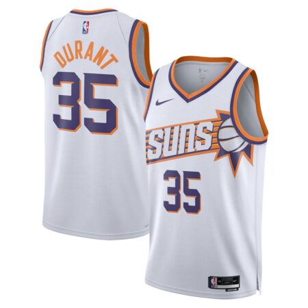 Kevin Durant Phoenix Suns Unisex Swingman Jersey – Association Edition – White, Limited Replica Fan Edition