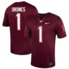 Kyron Drones Virginia Tech Hokies Nike NIL Football Game Jersey - Maroon, Limited Replica Fan Edition