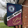 LA vs Cleveland House Divided Flag, NBA House Divided Flag 1 LA vs Cleveland House Divided Flag, NBA House Divided Flag