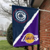 LA vs Los Angeles House Divided Flag, NBA House Divided Flag 1 LA vs Los Angeles House Divided Flag, NBA House Divided Flag