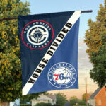 LA vs Philadelphia House Divided Flag, NBA House Divided Flag