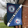 LA vs Philadelphia House Divided Flag, NBA House Divided Flag 1 LA vs Philadelphia House Divided Flag, NBA House Divided Flag