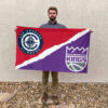 LA vs Sacramento House Divided Flag, NBA House Divided Flag 2 LA vs Sacramento House Divided Flag, NBA House Divided Flag