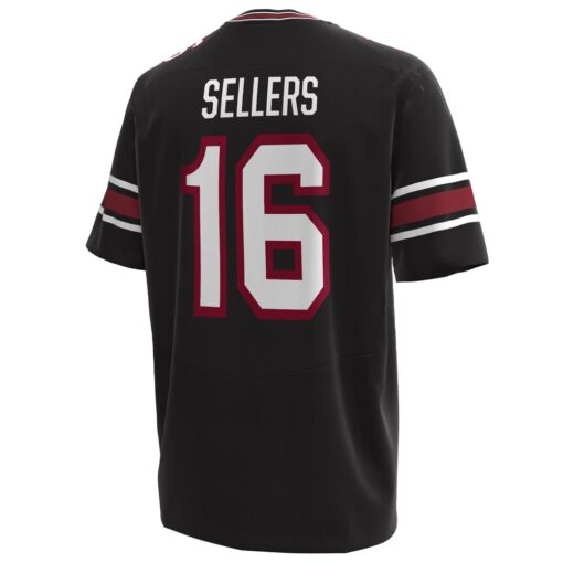 LaNorris Sellers South Carolina Gamecocks Under Armour Alternate NIL Football Replica Player Jersey – Black, Limited Replica Fan Edition