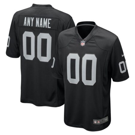 Las Vegas Raiders  Custom Game Jersey – Black, Limited Replica Fan Edition