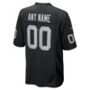 Las Vegas Raiders Custom Game Jersey - Black, Limited Replica Fan Edition