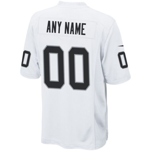 Las Vegas Raiders  Custom Game Jersey – White, Limited Replica Fan Edition