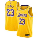LeBron James Los Angeles Lakers Swingman Player Jersey Gold - Icon Edition, Limited Replica Fan Edition