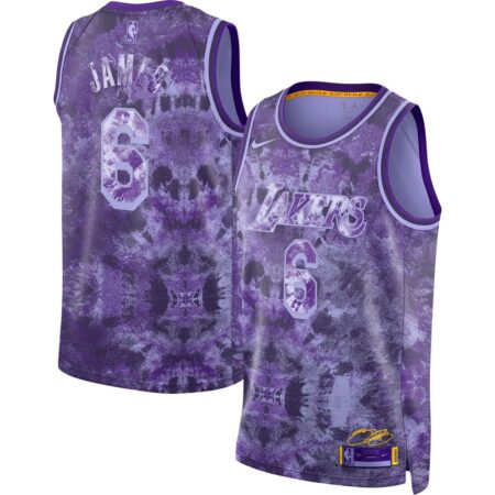 LeBron James Los Angeles Lakers Unisex Select Series Swingman Jersey – Purple, Limited Replica Fan Edition