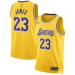 LeBron James Los Angeles Lakers Unisex Swingman Jersey - Icon Edition - Gold, Limited Replica Fan Edition