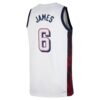 LeBron James Mensy USA Basketball Unisex 2024 Swingman Player Jersey - White, Limited Replica Fan Edition