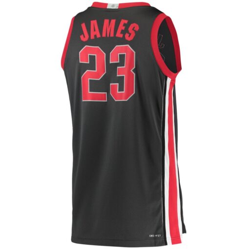 LeBron James Ohio State Buckeyes Nike Limited Basketball Jersey – Charcoal, Limited Replica Fan Edition