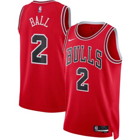 Lonzo Ball Chicago Bulls Unisex Swingman Jersey – Icon Edition – Red, Limited Replica Fan Edition