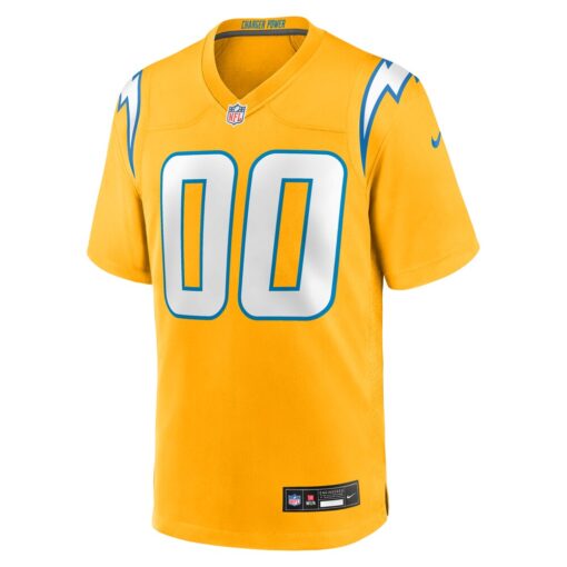 Los Angeles Chargers  Alternate Charger Power Game Custom Jersey – Gold, Limited Replica Fan Edition