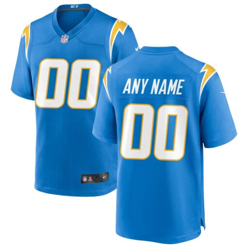 Los Angeles Chargers  Custom Game Jersey – Powder Blue, Limited Replica Fan Edition