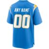 Los Angeles Chargers Custom Game Jersey - Powder Blue, Limited Replica Fan Edition