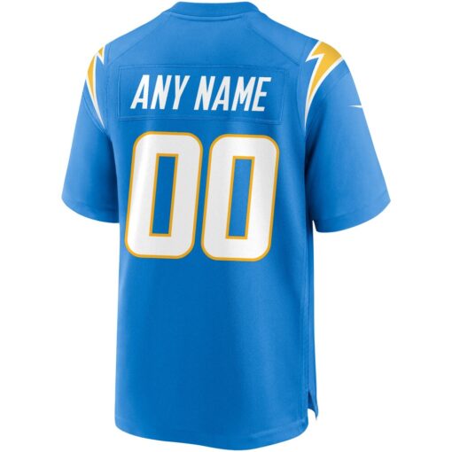 Los Angeles Chargers  Custom Game Jersey – Powder Blue, Limited Replica Fan Edition