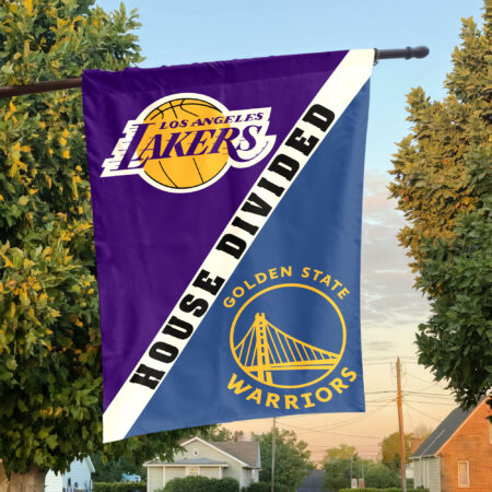 Los Angeles vs Golden State House Divided Flag, NBA House Divided Flag Los Angeles vs Golden State House Divided Flag, NBA House Divided Flag