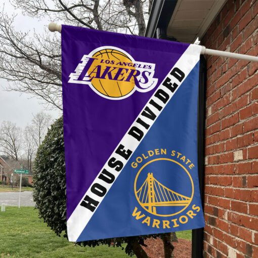 Los Angeles vs Golden State House Divided Flag, NBA House Divided Flag Los Angeles vs Golden State House Divided Flag, NBA House Divided Flag