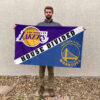 Los Angeles vs Golden State House Divided Flag, NBA House Divided Flag 2 Los Angeles vs Golden State House Divided Flag, NBA House Divided Flag