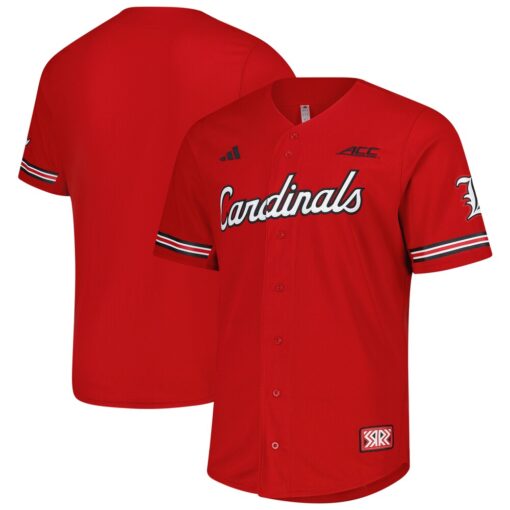 Louisville Cardinals Reversible Retro Full-Button Baseball Jersey – Red, Limited Replica Fan Edition