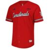 Louisville Cardinals Reversible Retro Full-Button Baseball Jersey - Red, Limited Replica Fan Edition