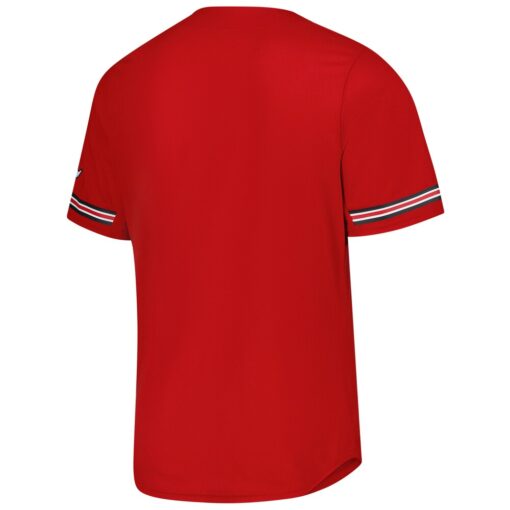 Louisville Cardinals Reversible Retro Full-Button Baseball Jersey – Red, Limited Replica Fan Edition