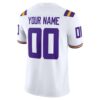 LSU Tigers Custom Game Jersey - White, Limited Replica Fan Edition