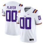 LSU Tigers Nike NIL Pick-A-Player Game Jersey - White, Limited Replica Fan Edition