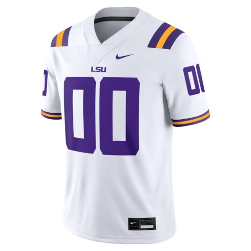LSU Tigers Nike NIL Pick-A-Player Game Jersey – White, Limited Replica Fan Edition