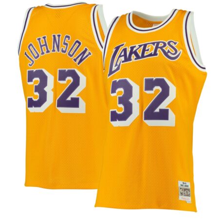 Magic Johnson Los Angeles Lakers Mitchell & Ness 1984, Limited Replica Fan Edition