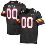 Maryland Terrapins Under Armour Pick-A-Player NIL Replica Football Jersey - Black, Limited Replica Fan Edition