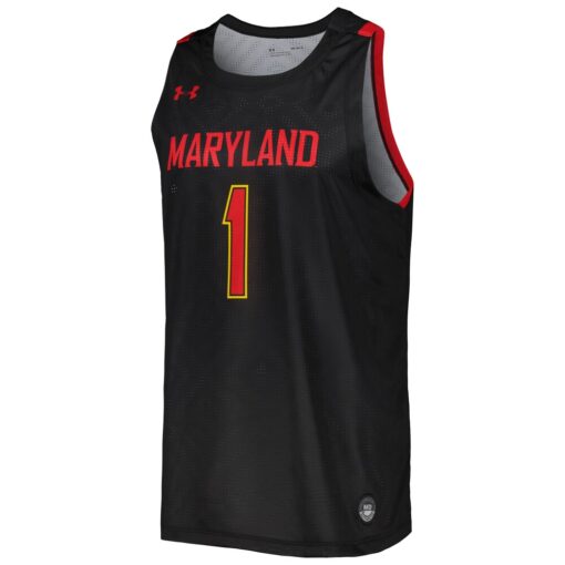 Maryland Terrapins Under Armour Replica Basketball Jersey – Black, Limited Replica Fan Edition