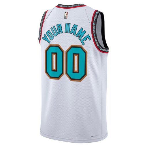 Memphis Grizzlies Unisex Adult Swingman Custom Jersey – Classic Edition – White, Limited Replica Fan Edition