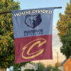 Memphis vs Cleveland House Divided Flag, NBA House Divided Flag