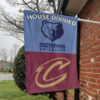 Memphis vs Cleveland House Divided Flag, NBA House Divided Flag 1 Memphis vs Cleveland House Divided Flag, NBA House Divided Flag