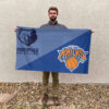 Memphis vs New York House Divided Flag, NBA House Divided Flag 2 Memphis vs New York House Divided Flag, NBA House Divided Flag